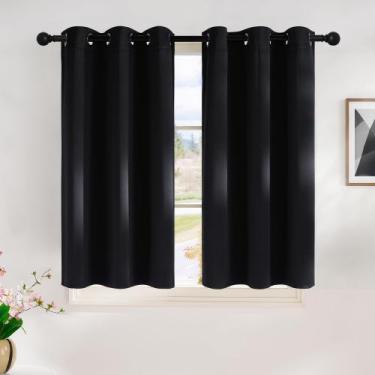 Imagem de Cortinas NICETOWN Halloween Blackout 115x114cm pretas 2 painéis
