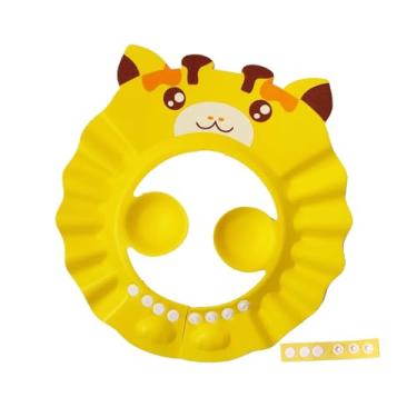 Imagem de YIJU Touca de banho infantil, proteção para os olhos, acessórios de banho, xampu, chapéu, protetor de cabelo para crianças de 6 meses a 6 anos