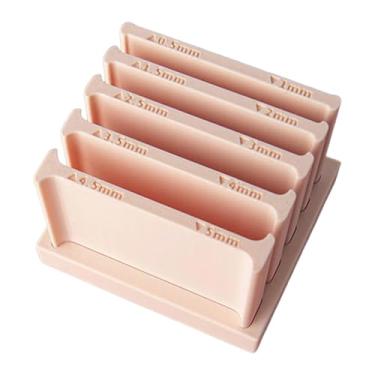 Imagem de predolo Kit para fabricação de tiras de polimérica de 0,5-5 mm com 5 matrizes multiuso para artesanato profissional faça você mesmo com marcas de, Bege