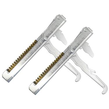 Imagem de Pacote com 2 dobradiças de porta de forno 318024747 compatíveis com fornos e fogões Frigidaire Kenmore Sears, substitui 1472436 318024714 308024715 AP4365966 EAP2345318 PS2345318