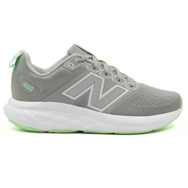 Imagem de Tenis New Balance 460 V4 Feminino, Cinza Claro/Verde Claro, 37