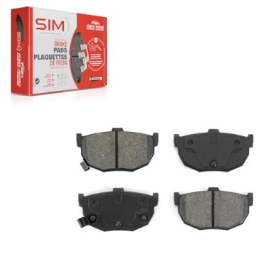 Imagem de Pastilhas de freio a disco semimetálicas traseiras SIM-323 para Hyundai Elantra Kia Spectra Tiburon Spectra5 Nissan Maxima Stanza
