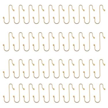 Imagem de ABOOFAN 40 peças de ganchos de metal de Natal, ganchos de enfeite de Natal, ganchos pequenos para ornamentos, ganchos de árvore de Natal para ornamentos, mini ganchos de férias, bugigangas, gancho em