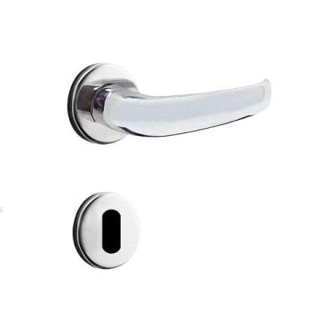 Imagem de Fechadura 55mm Interna Mz920 Roseta Cromada - Papaiz, Cromado