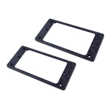 Imagem de Conjunto de anéis de montagem de pickup Guyker Metal Flat Humbucker Co