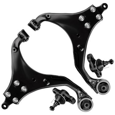 Imagem de SCITOO Kit de suspensão dianteira de 4 peças, braço de controle inferior, junta esférica inferior, ajuste 2005-2009 para Hyundai Tucson 2005-2010 para Kia for Sportage