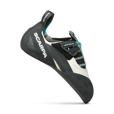 Imagem de SCARPA Tênis feminino Vapor S para escalada esportiva e pedregulho, Cinza poeira/Aqua, 6.5-7 Women/5.5-6 Men