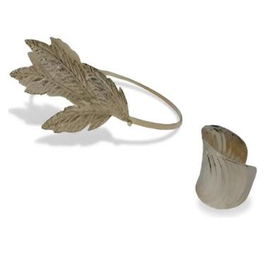 Imagem de Fantasia de Deusa Grega Romana Egípcia C/ 1 Tiara De Louro E 1 Bracele