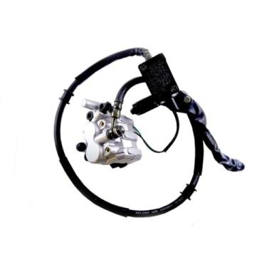 Imagem de Conjunto de pinça de cilindro mestre de freio de disco hidráulico dianteiro com novas pastilhas de freio para 50 cc 110 cc 150 cc 250 cc GY6 Scooter Moped