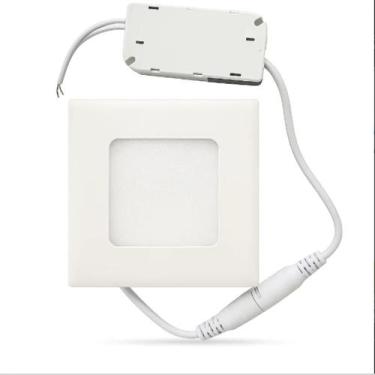 Imagem de Plafon Painel De Led Quadrado 12Cm Bivolt 6W 6500K - Lorben