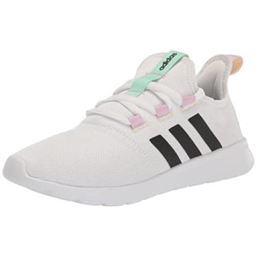 Imagem de adidas Cloudfoam Pure 2.0 Tênis de corrida feminino, Branco/preto/menta pulsada, 37