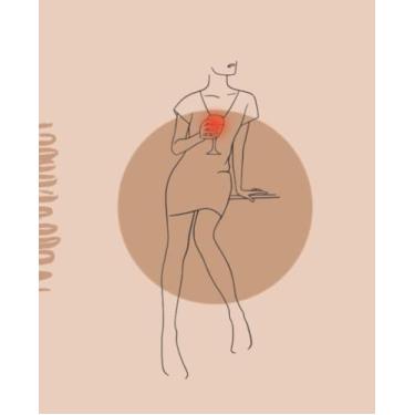 Imagem de Minimalist Composition Notebook - Wine Journal - Line Art - Notebook For Wine Lovers - Notebook For Creative Writers - College Ruled Composition Journal 120 Pages 7.5x9.25: Great Gift For Wine Lovers