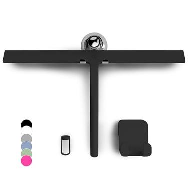 Imagem de GÜTEWERK Rodo de chuveiro para portas de vidro, rodo de janela de silicone, banheiro e limpeza de vidro - preto - 38 cm