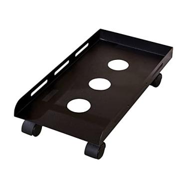 Imagem de Suporte de PC para PC, suporte de CPU, suporte de radiador de metal, rodízios de bloqueio, suporte de rolamento de PC, durável com orifícios de ventilação (tamanho: M)