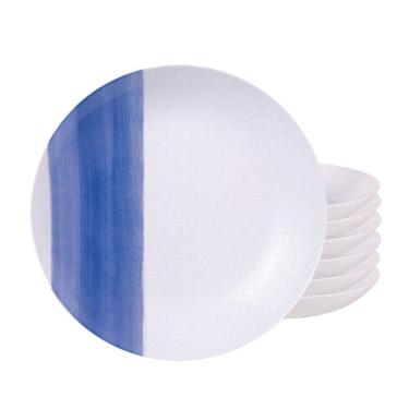 Imagem de Jogo De Pratos Fundo 22Cm Kit 6Pcs Porcelana Soho Tramontina