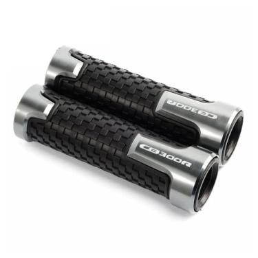 Imagem de GRJQRKHZ Punhos de guidão de motocicleta para H&onda Cb300r 2017-2022 22 mm Extremidades do punho do guidão da motocicleta Acessórios de liga de alumínio