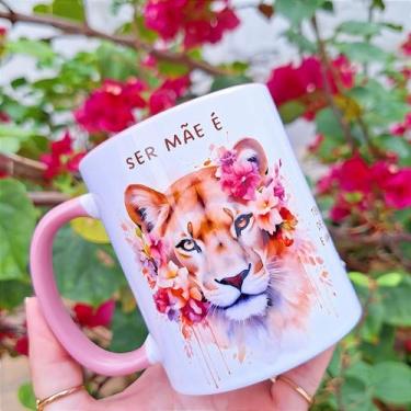 Imagem de Caneca Personalizada Ser Mãe é Ter a Força de uma Leoa - 325ml - Amo C