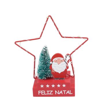 Imagem de ENF MESA ESTRELA NOEL C/LED 15,5CM FST
