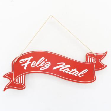 Imagem de PLACA FELIZ NATAL FAIXA MAD FST