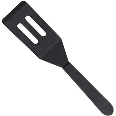 Imagem de Espátula para servir mini brownie, espátula flexível de silicone resistente ao calor, espátula antiaderente para peixes, ovos, panquecas, wok (preto)