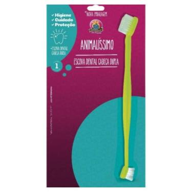 Imagem de Escova Dental Cabeça Dupla - ANIMALISSIMO