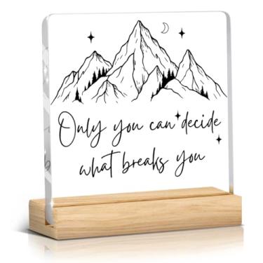 Imagem de Decoração de mesa de acrílico inspiradora, presentes para amantes de livros, nerds, leitores, escritores, mulheres, bibliotecárias, aniversário, Halloween, Natal, presentes de Ação de Graças