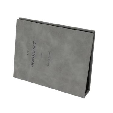 Imagem de Acouto Álbum de Fotos 2x3 64 Bolsos - Livro Versátil para Coleta de Fotos Com Capa 11/12/9/8 Câmeras, Comporta 64, Cartões Perfeitos, Ingressos e Presentes (Cinza)