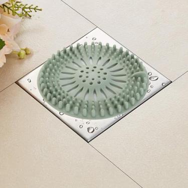 Imagem de Captador de cabelo para ralo de chuveiro, 2 peças, protetor de ralo de silicone premium e capa de ralo de chuveiro para ralos regulares de chuveiro, banheiro