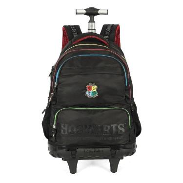 Imagem de Mochila de Rodinhas Luxcel Com Alça Harry Potter Logo Preto