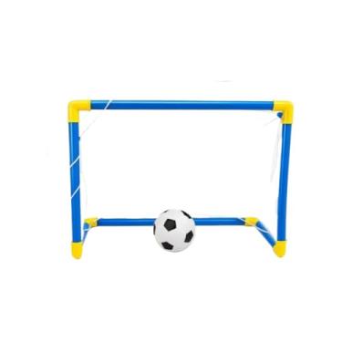 Imagem de Kit Mini Trave com Rede + Bola + Bomba de Encher Golzinho Futebol Infantil(GRANDE (60CM))