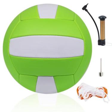 Imagem de Bomba interna e externa Volleyball Magicorange tamanho 5 21 cm