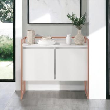 Imagem de Buffet Junior Industrial 2 Portas Industrial Branco Cobre