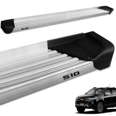 Imagem de Estribo Lateral S10 CD 2012 a 2025 Aluminio Natural A3