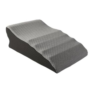 Imagem de AFXGUSD Almofada de cunha para cama, apoio para as pernas, ideal para casa, escritório, assistir filmes ou dormir, Cinza Escuro