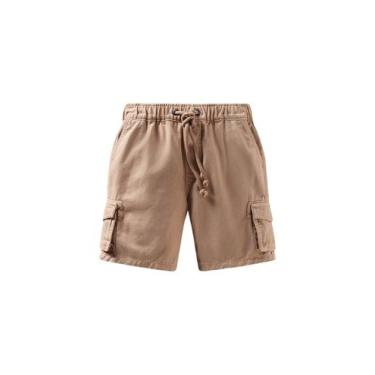Imagem de Bermuda Sarja Cargo Reserva Mini, Khaki, 14
