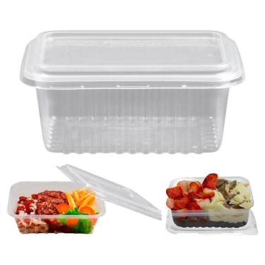 Imagem de Kit 24 Unid. Pote Plastico Descartável 750Ml Marmita Freezer