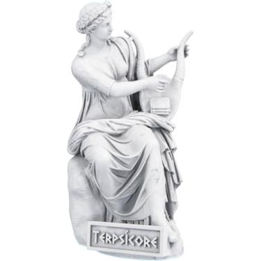 Imagem de Estátua Terpsícore - Musa Grega da Dança e Canto Coral (Cor Mármore)