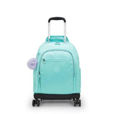 Imagem de Mochila com rodinhas Kipling New Zea Metallic de 38.1 cm para laptop, Funky Stars em relevo, Medium, Casual