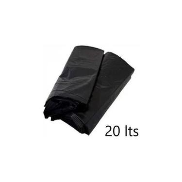 Imagem de Saco De Lixo Preto Reforçado 20 Litros - Pacote 100 Und. - Higipack