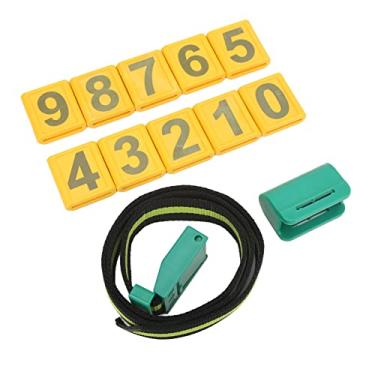 Imagem de Ymiko Tags de Ouvido de Gado, Etiqueta de Vaca Com Pedômetro de Gola de Vaca Colarinho de Animal de Plástico 10 Namume Placa Identificação de Colarinho de Marcando Etiquetas de Gado para Criação de