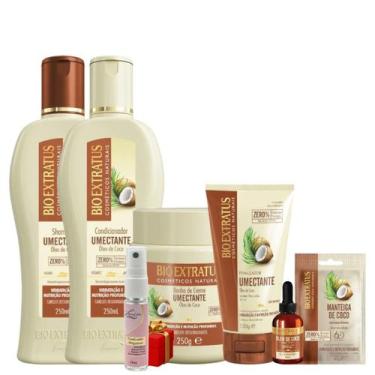 Imagem de Kit Combo 6 Produtos Bio Extratus Linha Umectante Coco + Presente Lour