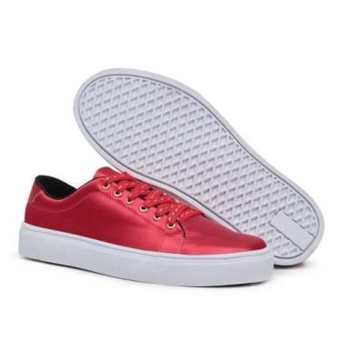 Imagem de Tênis Feminino Casual Original Vermelho Estiloso - APAMEIA, 41, Vermel