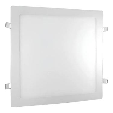 Imagem de Painel Plafon Embutir Led Slim 20X20 18W Quadrado Cor Branco
