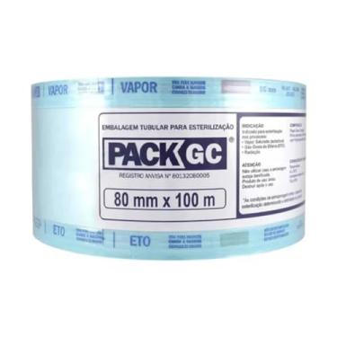 Imagem de Rolo para Esterilização em Autoclave, 8 cm x 100 m, Papel Grau para Alicate e Instrumentos