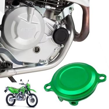 Imagem de Para KLX230 klx230 2025 2021-2024 Capas de filtro de óleo de liga de alumínio acessório de modificação capa de filtro de óleo de motocicleta (a)