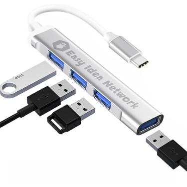 Imagem de Adaptador Hub Usb Tipo C Type-C 4 Portas 5 Gbps Usb 3.0 Função OTG ORIGINAL Mobile Desktop Notebook Macbook - Easy Idea Network