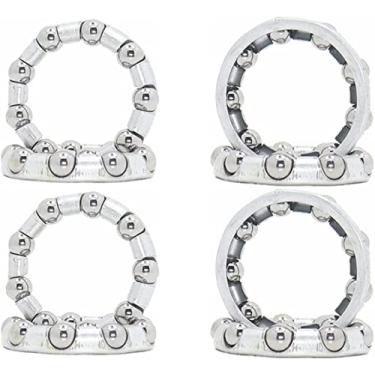 Imagem de 8 peças de rolamentos de esferas com gaiola OD 34 mm eixo central dividido retentor de eixo de manivela 9 esferas rolamento 34 mm