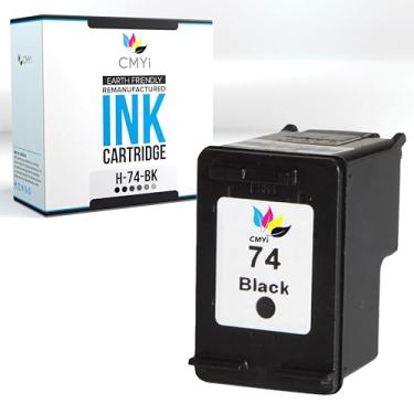 Imagem de CMYi Cartucho de tinta de substituição preto 74 para HP DeskJet D4245, D4260, D4263, D4268, D4280, D4360, D4363, D4368, OfficeJet J5700, J5725, J5730, J5735, J5738, J555 740, JJ Impressoras 5780