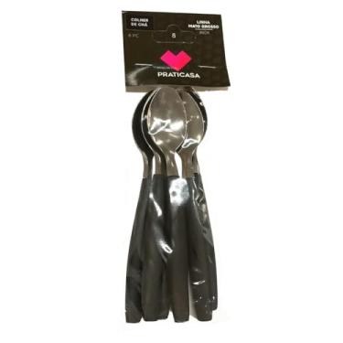 Imagem de Kit 6 Colher Mato Grosso Para Cozinha Colheres Fofas Aço Inoxidável para Café Chá Sobremesa Mesa Posta