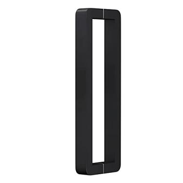 Imagem de Maçaneta de porta deslizante simples, galpões de garagens, escola, puxador de porta impermeável, puxador ergonômico inclui acessórios/preto fosco/142,5 cm/56,1 pol
